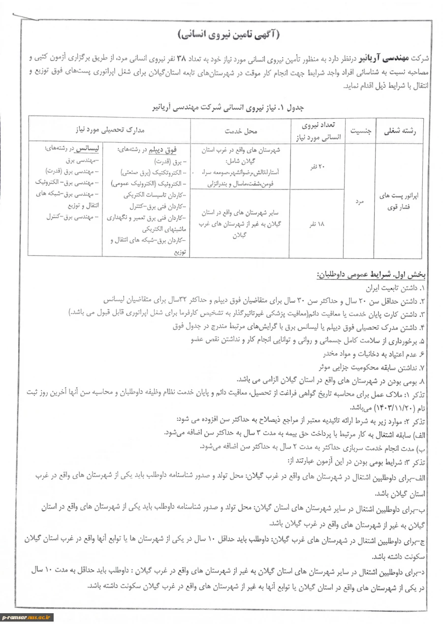 فرصتهای استخدامی 7