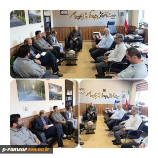 نشست مشترک رئیس آموزشکده رامسر با مسئولین اداره آموزش و پرورش رامسر