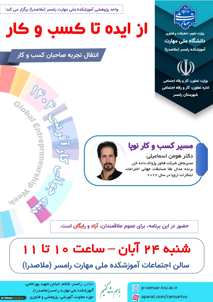 برنامه های هفته جهانی کارآفرینی، هفته ملی کتاب و هفته ملی پژوهش 8