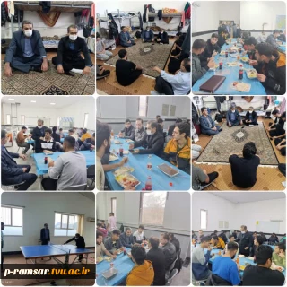 بازدید هیات رئیسه آموزشکده از خوابگاه و سلف سرویس