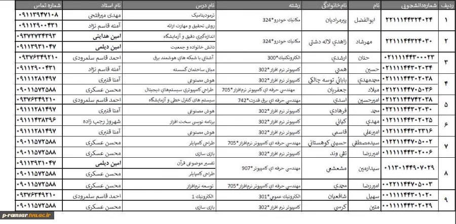 برگزاری امتحانات تکدرس (معرفی به استاد) اسفند 1404 2