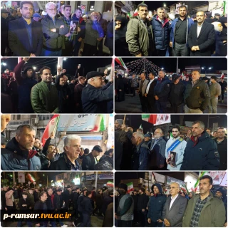 حضور کارکنان آموزشکده در سنگر خیابان