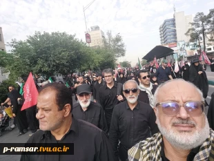 حضور جمعی از کارکنان آموزشکده پسران رامسر (ملاصدرا) درمراسم وداع با رهبر شهید 2